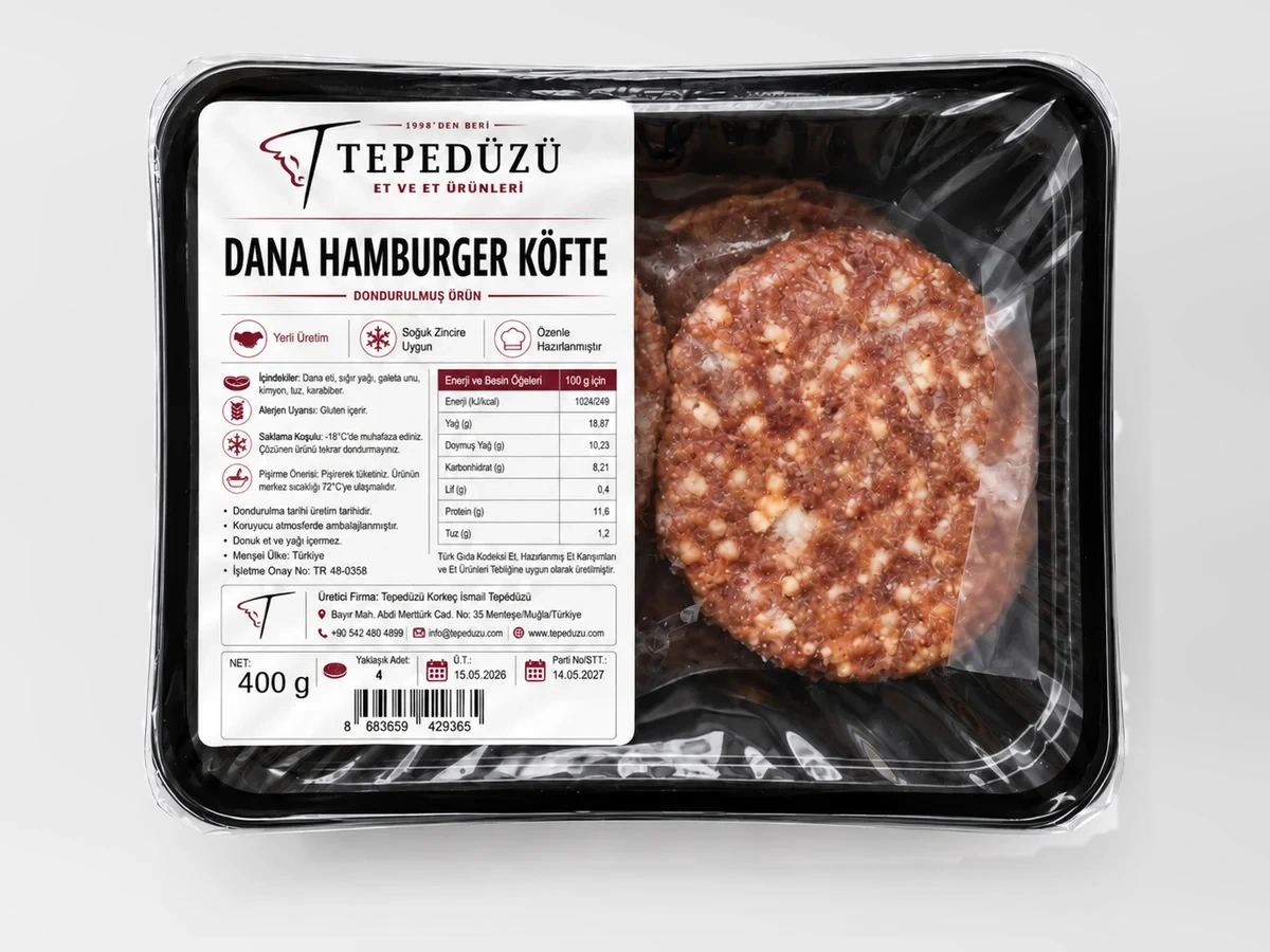 Tepedüzü Dana Hamburger Köftesi