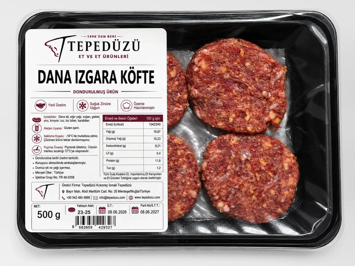 Tepedüzü Dana Izgara Köfte